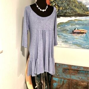 Lucky Brand, Soft Blue Casual, Flowy Dress, Excellent Condition, Size Large